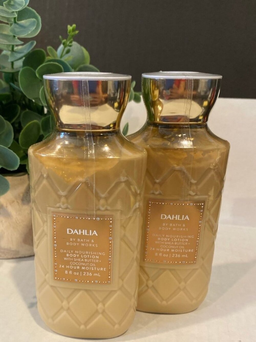 “Dahlia” BBW 2 New Daily Nourishing Body Lotions Factory Sealed